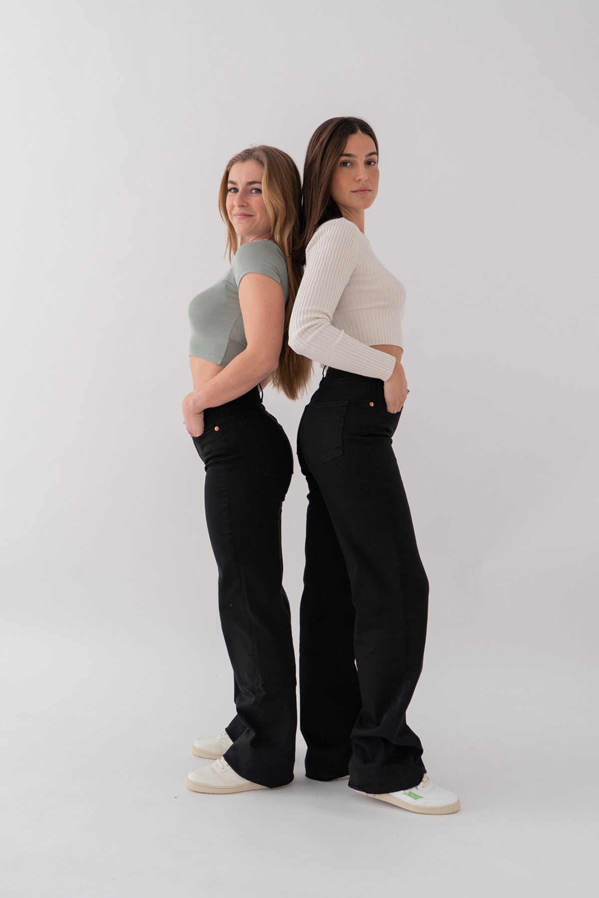 Wijde broek – zwart