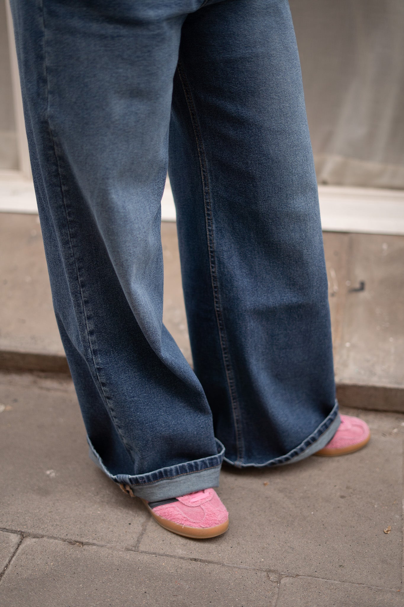 Wijde broek – donkerblauw