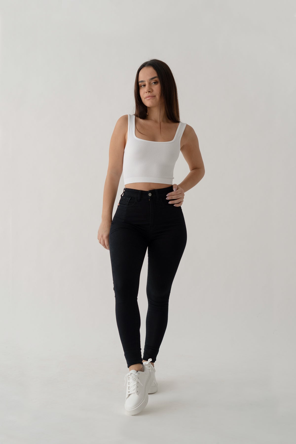 Strakke broek – zwart