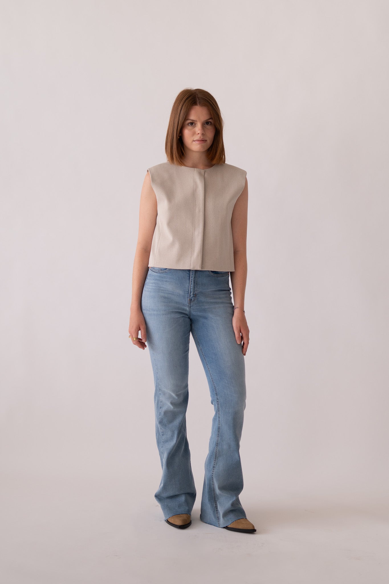 Flare broek – lichtblauw