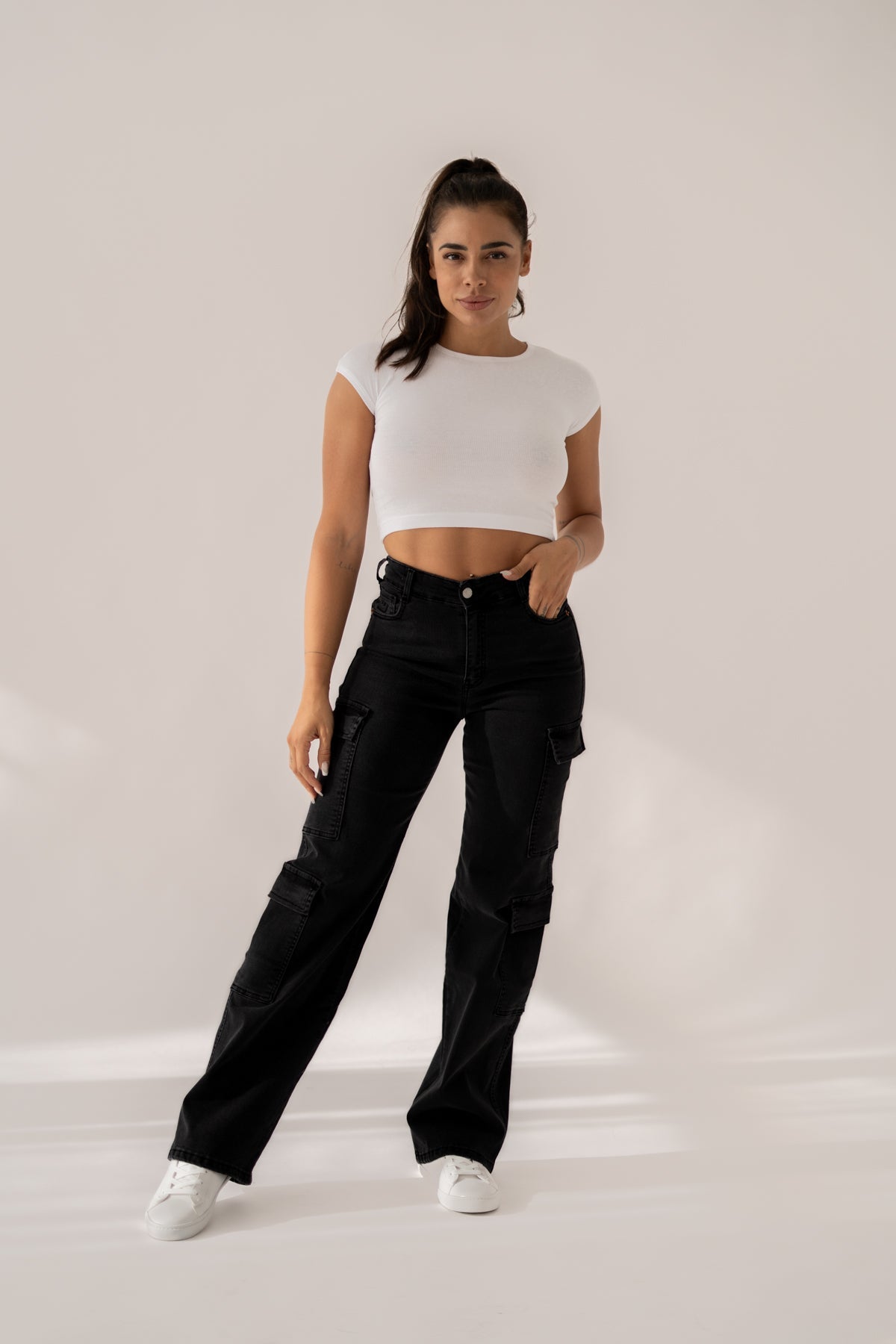 Cargo broek – zwart