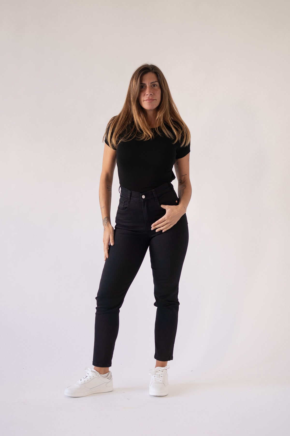 Mom broek – diepzwart