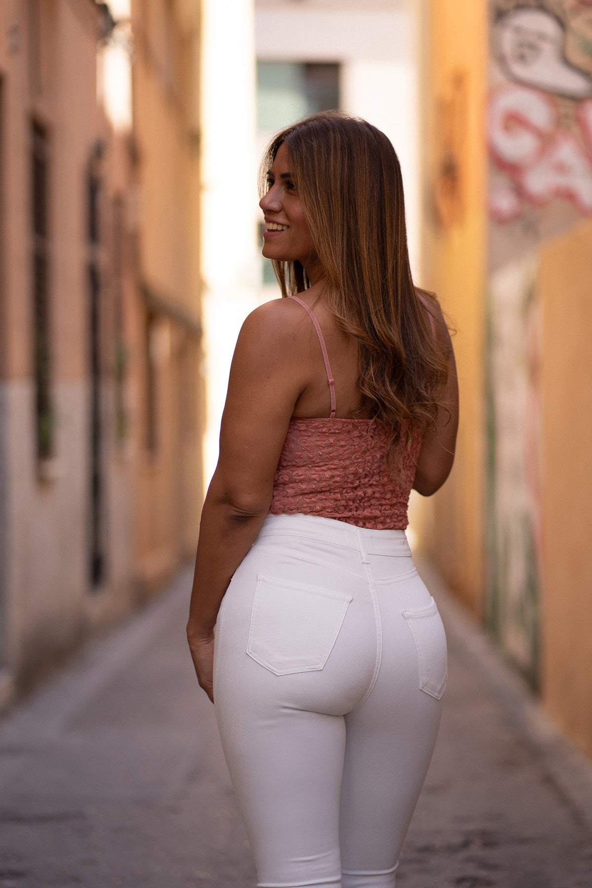 Strakke broek – wit