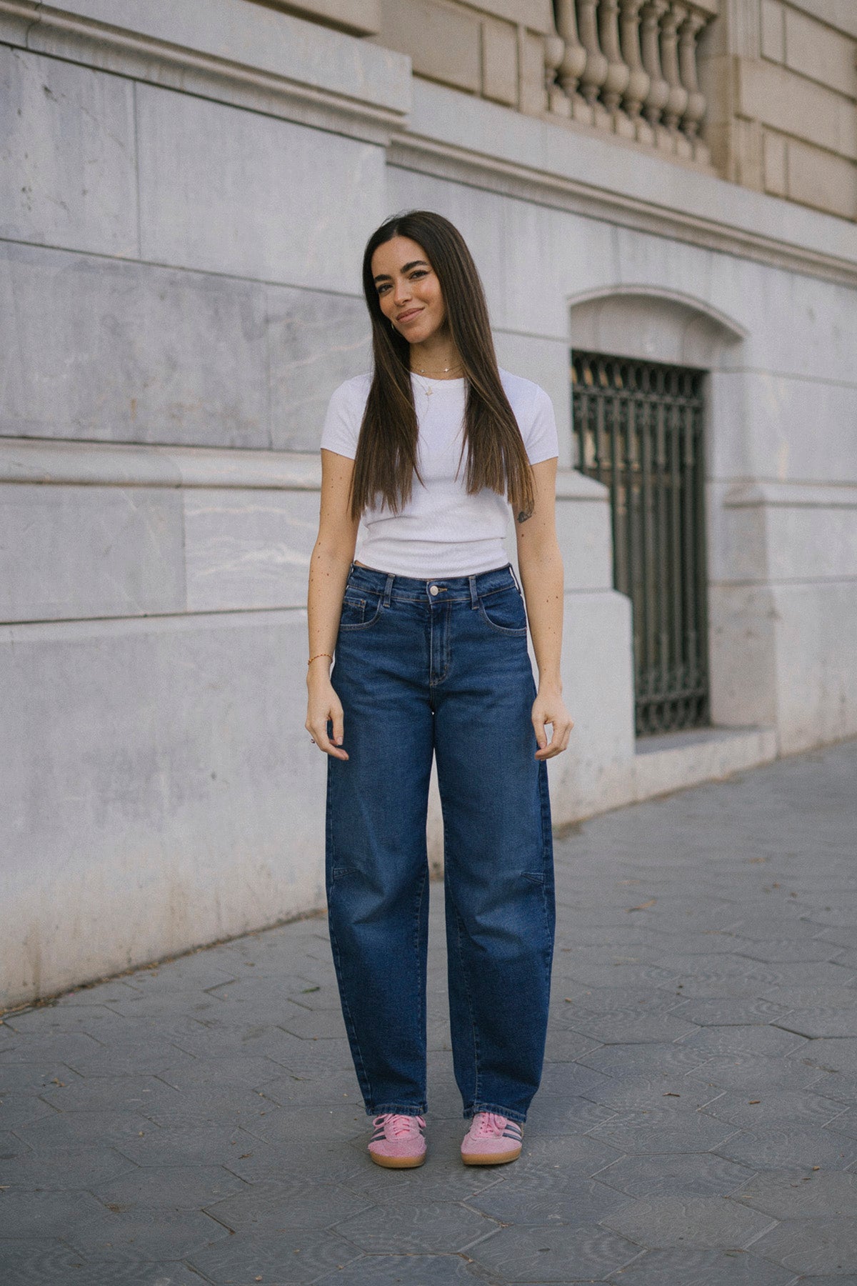 Barrel broek – donkerblauw