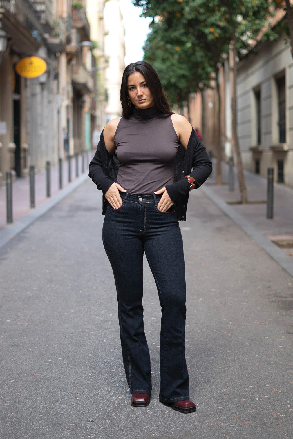 70’s flare broek - Raw denim