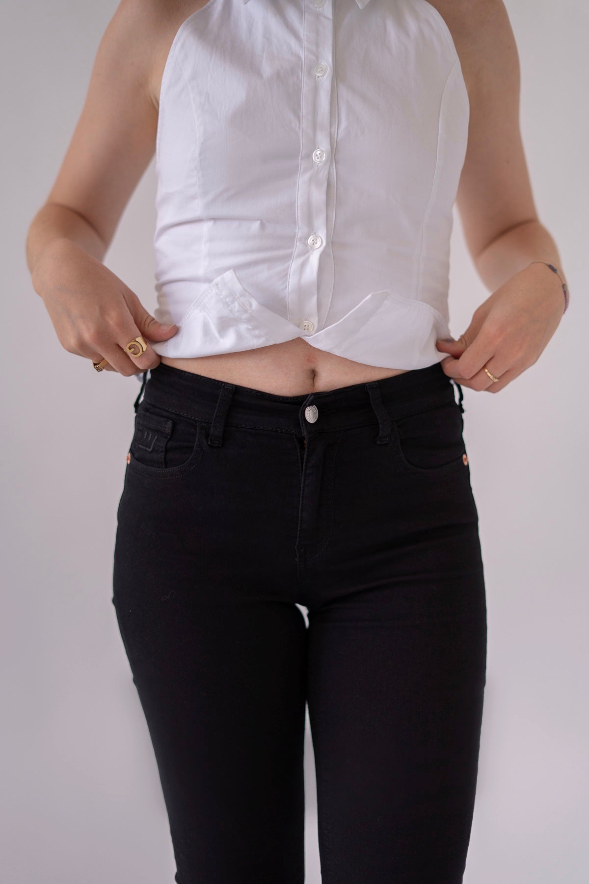 Strakke broek  – zwart